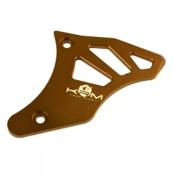   Hajtólánckerék burkolat, KRM PRO RIDE, barna, ALU CNC, DERBI D50B0 / EBS050