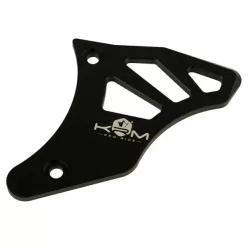   Hajtólánckerék burkolat, KRM PRO RIDE, fekete, ALU CNC, DERBI D50B0 / EBS050