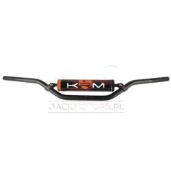   Kormány, 22mm, betéttel, fekete, narancssárga, KRM Pro Ride