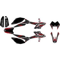 Matrica, fekete-piros, KRM PRO RIDE, BETA RR 2011-2020 szett