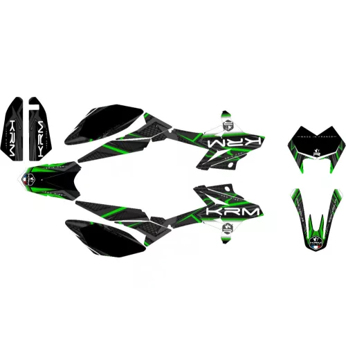 Matricák, KRM PRO RIDE, fekete-zöld, BETA RR 2011-2020 készlet