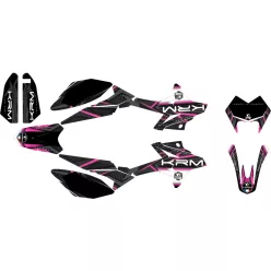   Matricák, KRM PRO RIDE, fekete-rózsaszín, BETA RR 2011-2020 készlet