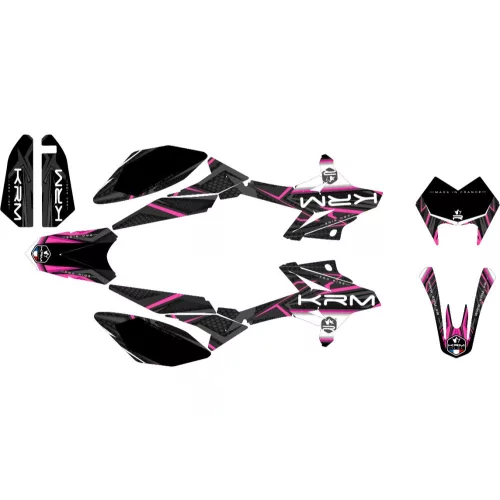 Matricák, KRM PRO RIDE, fekete-rózsaszín, BETA RR 2011-2020 készlet