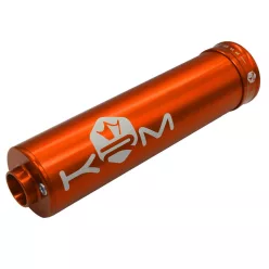 Kipufogóvég, KRM PRO RIDE, alu, narancs, 70-90CC