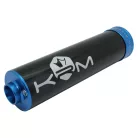 Kipufogó dobvég, KRM PRO RIDE, ALU, fekete, kék, 90-110CC
