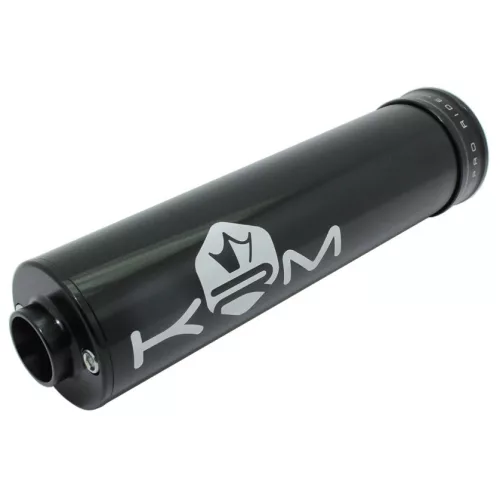 Kipufogó dobvég, KRM PRO RIDE, ALU, fekete, 50-70CC
