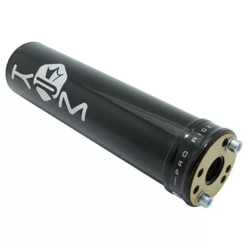 Kipufogó dobvég, KRM PRO RIDE, ALU, fekete, 50-70CC