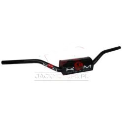   Fatbar kormány, 22mm, 28,6mm, betéttel, fekete, piros, KRM Pro Ride
