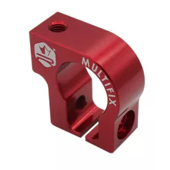   Kipufogó rögzítő bilincs, MULTIFIX, KRM PRO RIDE, CNC, piros
