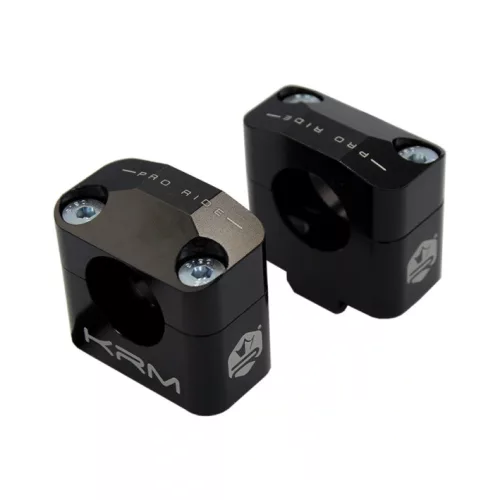 Kormány adapter, 22MM / 28,6MM, KRM PRO RIDE, ALU CNC, fekete, univerzális