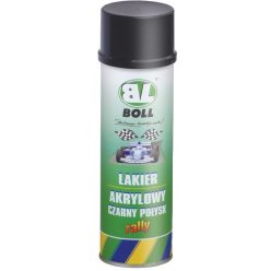   Boll festék spray, univerzális, lakk, fekete, fényes, 500ML
