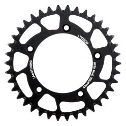   Hátsó lánckerék, 38T, alu, fekete - Simson S53 "420," Lang Tuning