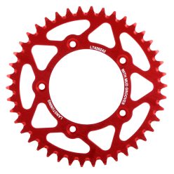  Hátsó lánckerék, 42T, alu, piros - Simson S53 "420," Lang Tuning