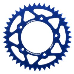   Hátsó lánckerék, 42T, alu, kék - Simson S53 "420," Lang Tuning